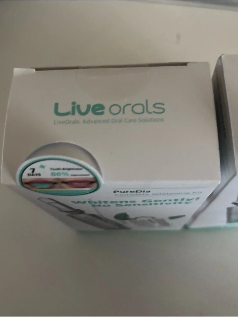 2x Live Orals PureDia Teeth Whitening Kit - Gel & Mouthpiece Set, Hydrogen...